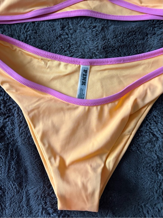 PINK Victoria's Secret Other - PINK Victoria's Secret Peach Bikini Bottoms with Pink Trim